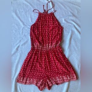 Patterned Romper with pockets